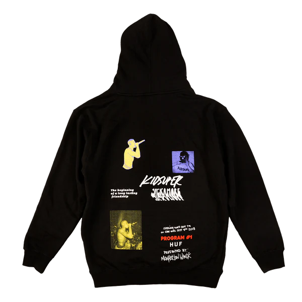 [BLACK] HUF SHECK WEST MANHATTAN WRECK SICKAMORE x Kidsuper HOODIE
