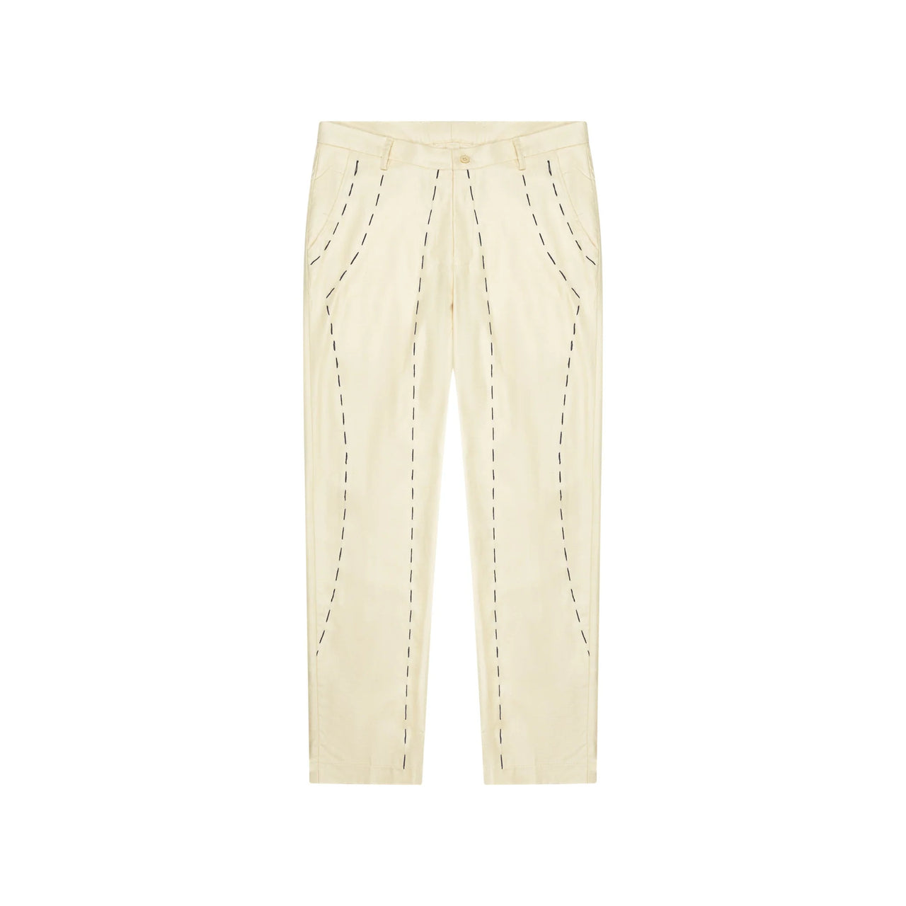 [Cream-Tan] Hand Embroidered Suit Bottom