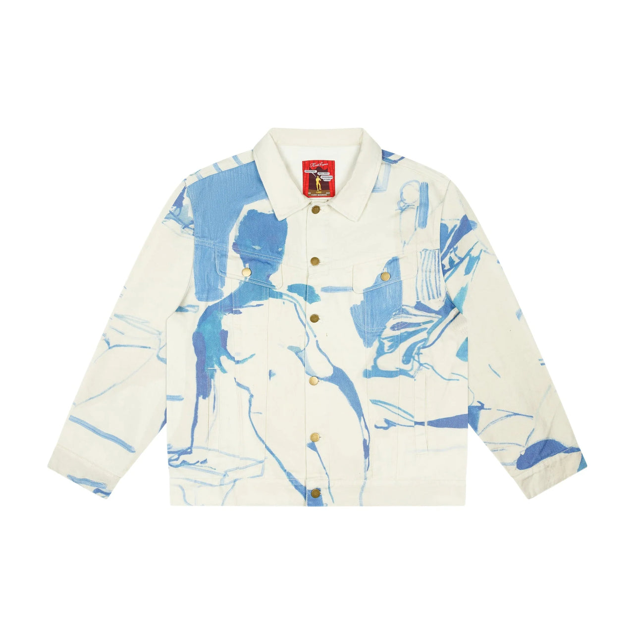 [CREAM] 1989 BEDROOM PAINTING DENIM JACKET