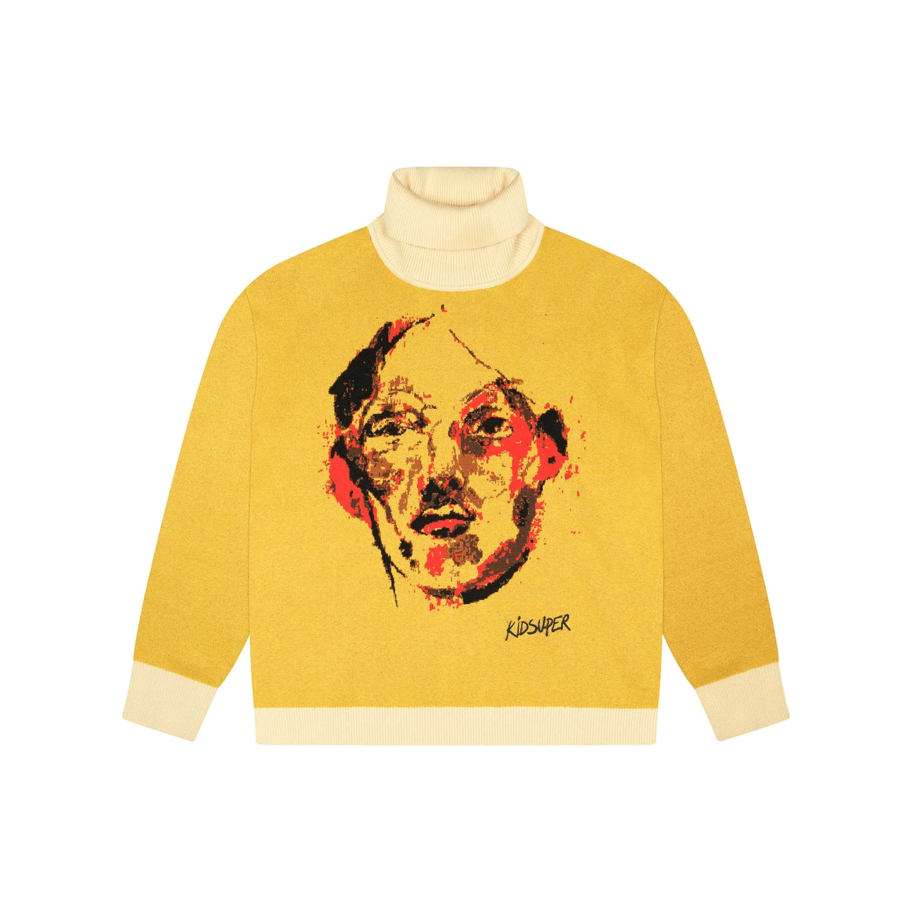 [Yellow] Painted Face Sweater