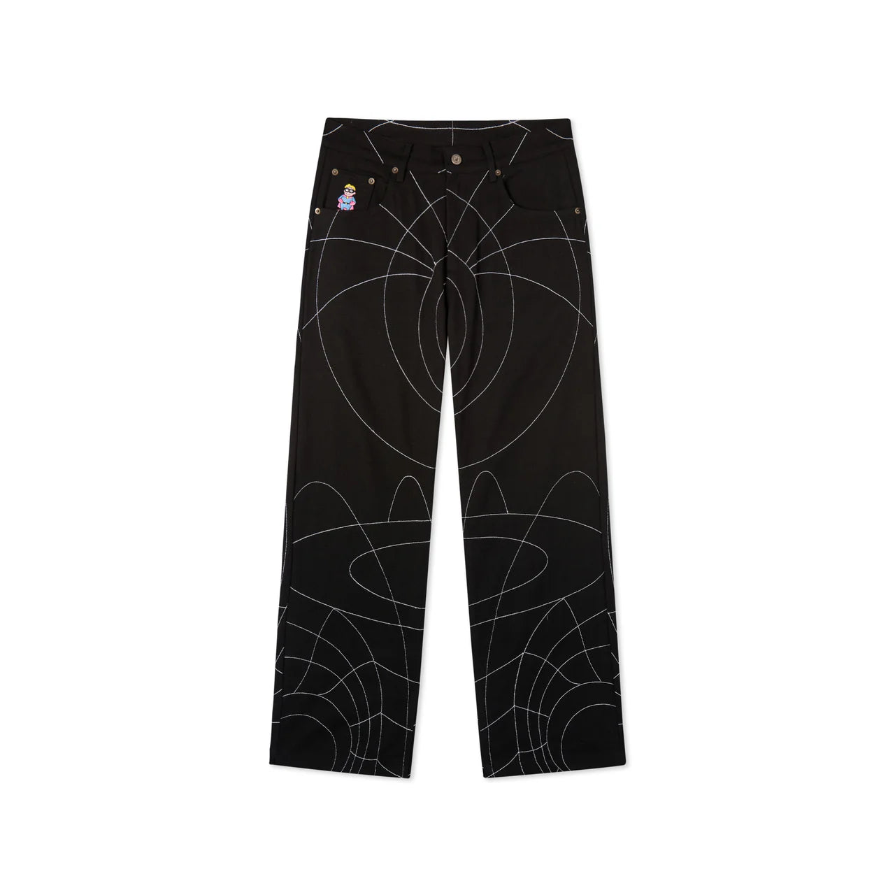[Black] String Theory Stitched Pant