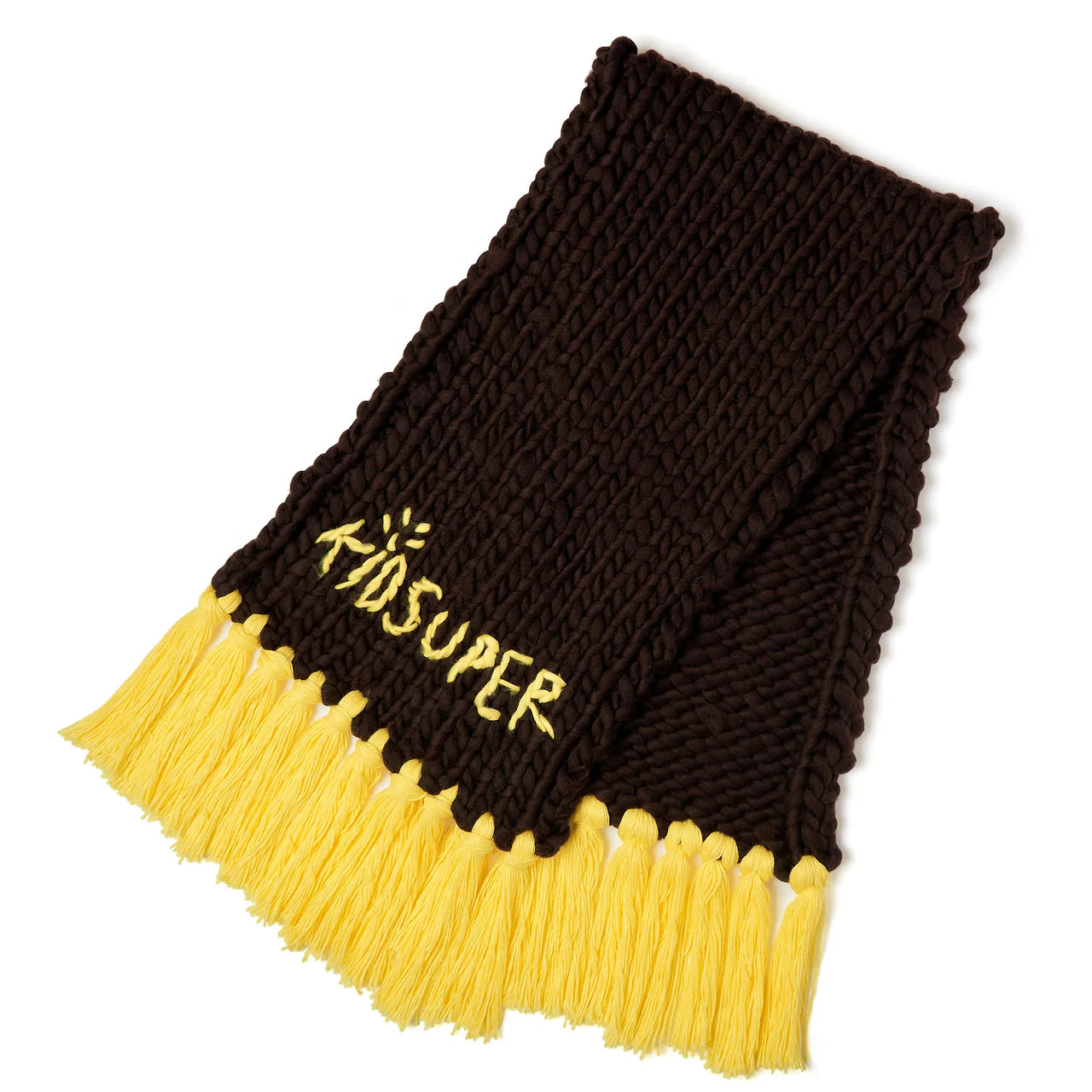 [Brown] Hand Knit Chunky Scarf