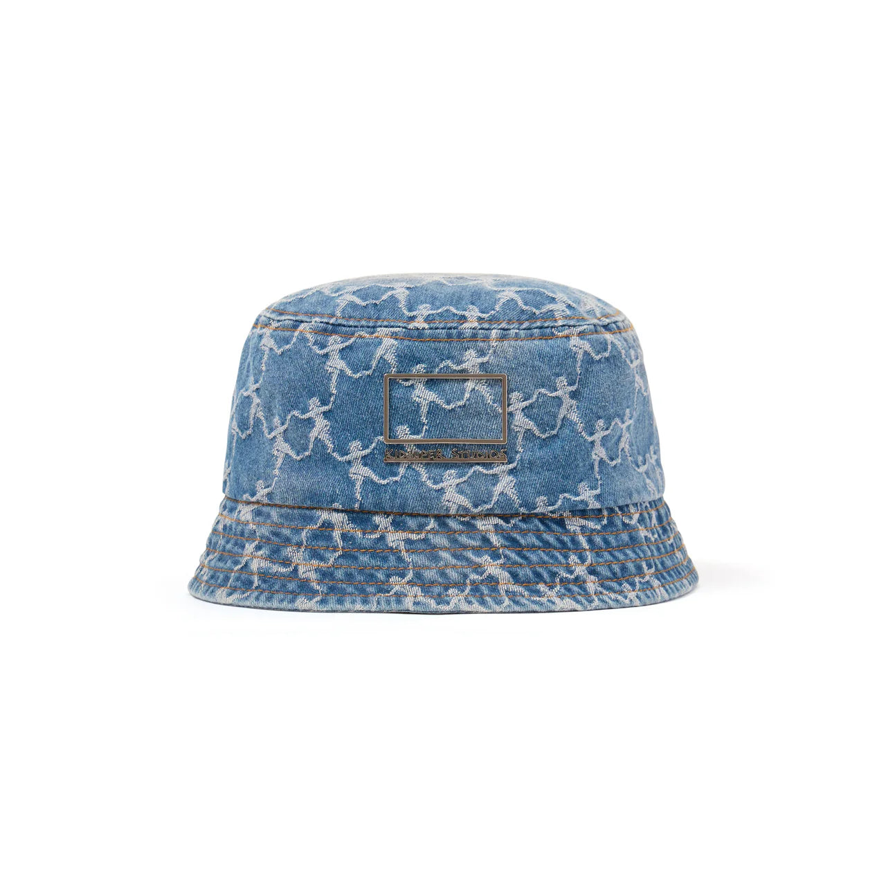 [BLUE-DENIM] Dancing Ladies Jacquard Denim Bucket Hat