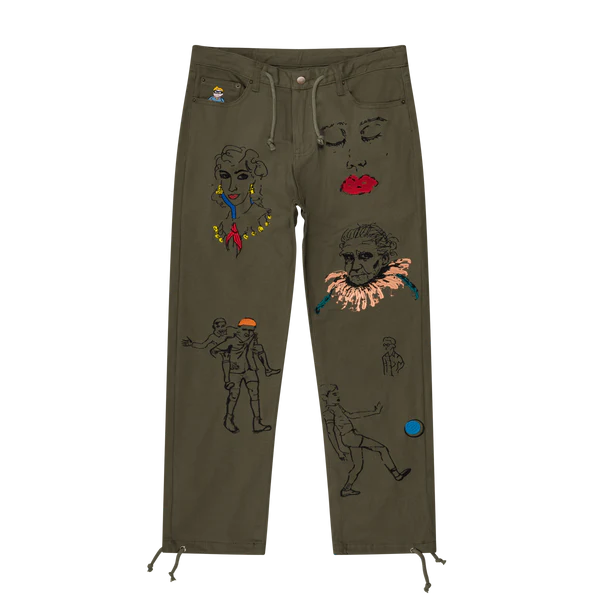 [Green/OLIVE] WEDDING ARTWORK PANT
