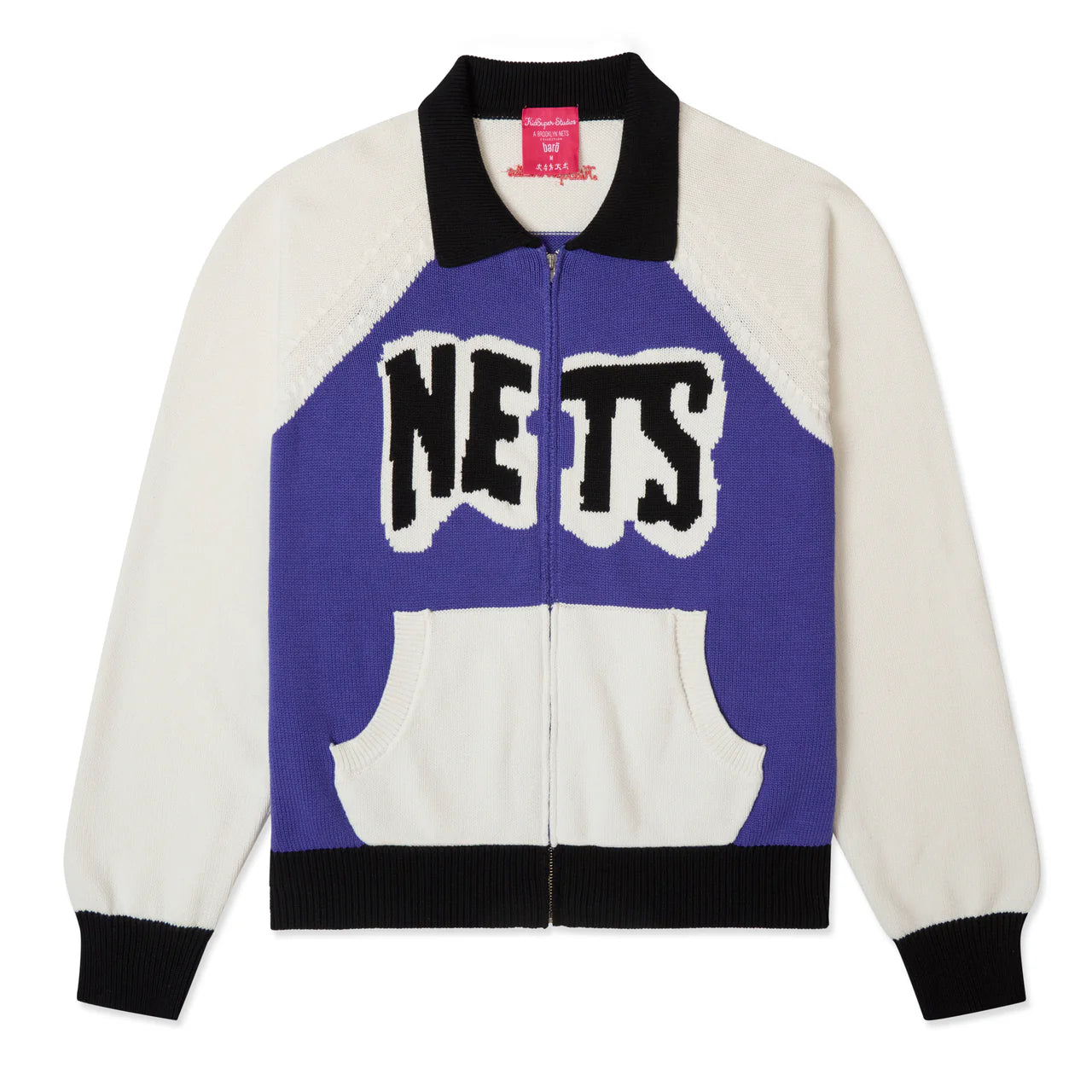 [MULTICOLOR] BROOKLYN NETS X KidSuper Knit Zip Warm-up Jacket