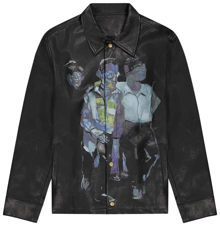 [Black] People Leather Jacket