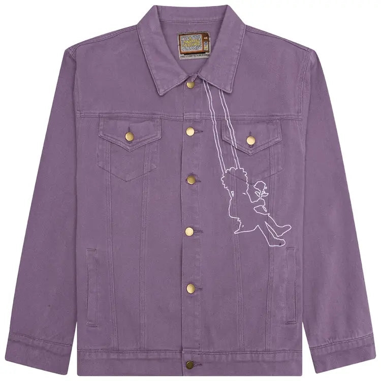 [Purple] Swingset Denim Jacket