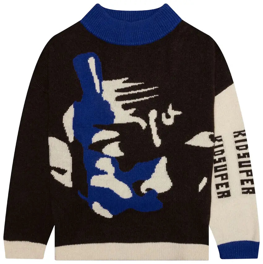 [Black] Faces Sweater
