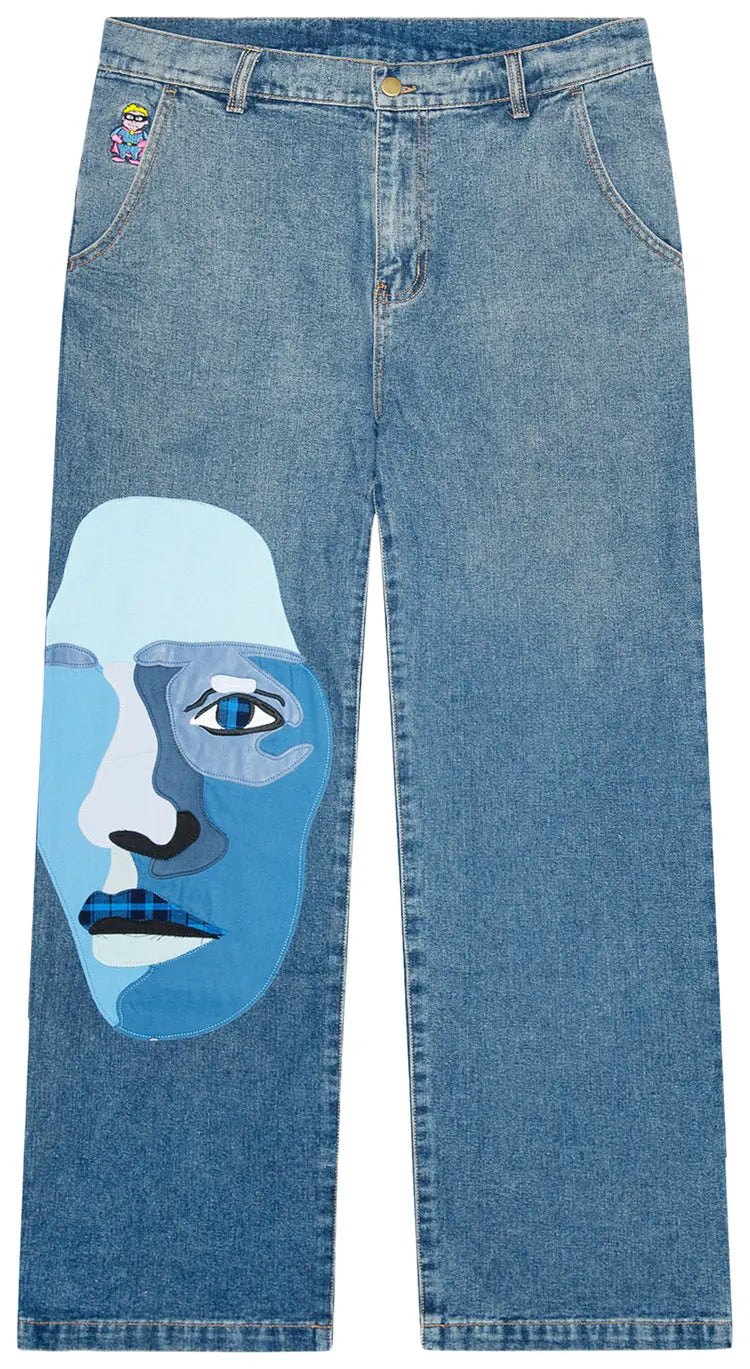 [Blue-Denim] Blue Face Denim Jeans