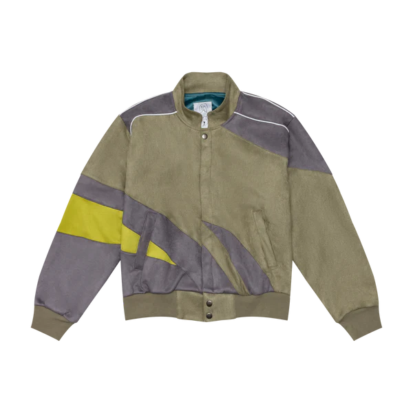 [Green-Multi]SUEDE PORTRAIT JACKET