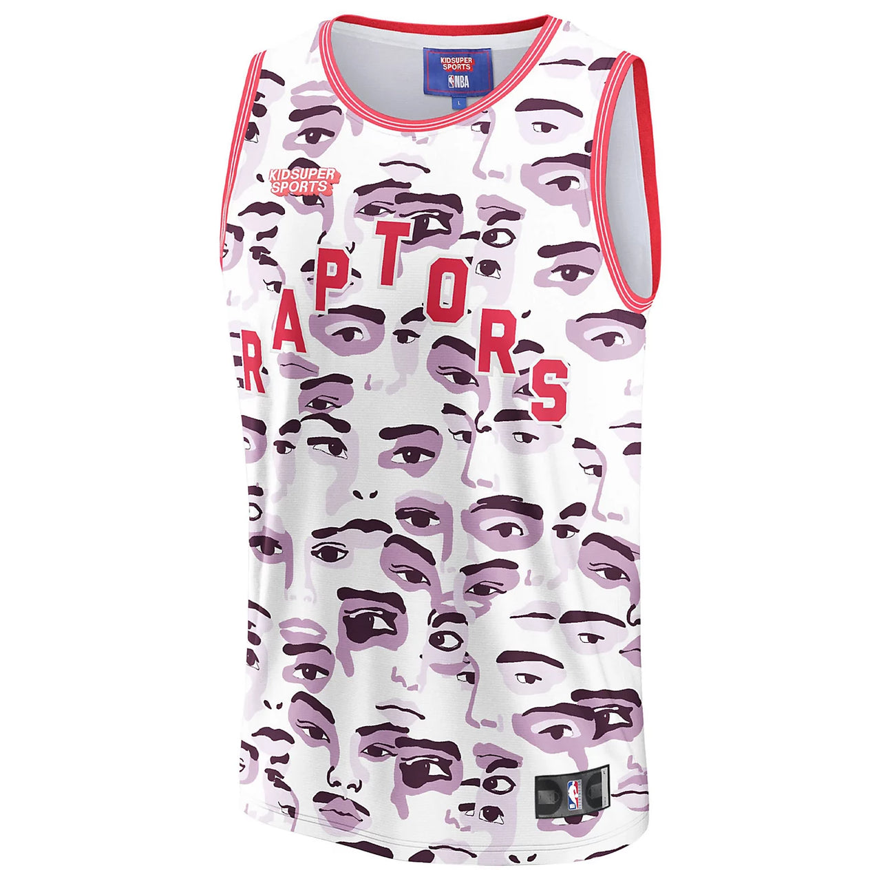 [Red/White] NBA X KIDSUPER Toronto Raptors Jersey