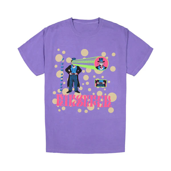 [PURPLE] BELT BUCKLE TEE WITH FACE