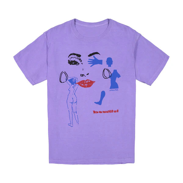 [PURPLE] BEAUTIFUL BODY PARTS TEE