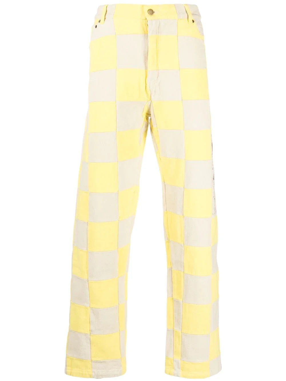 [Yellow] Checkered Pant