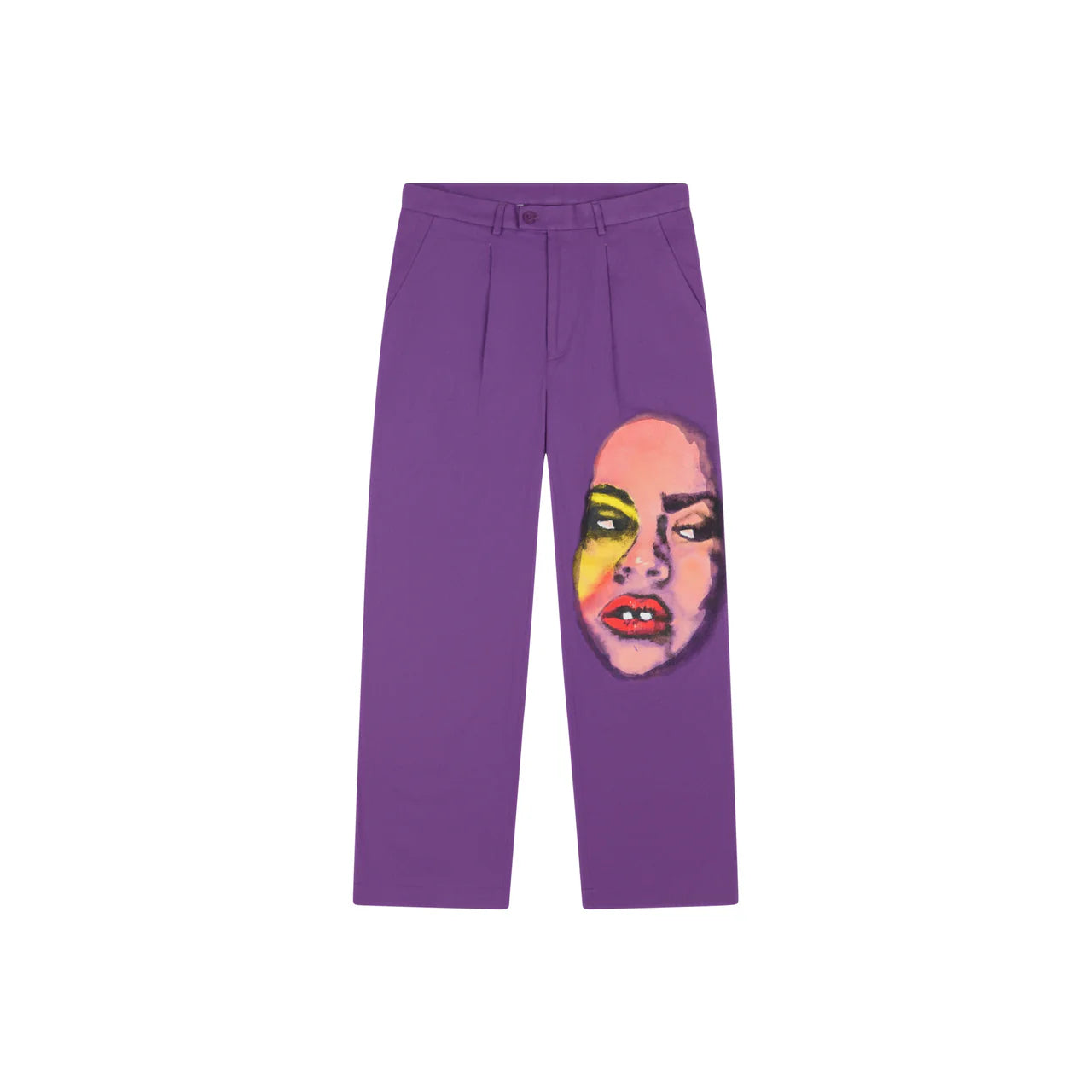 [PURPLE] Girl Face Portrait Pant