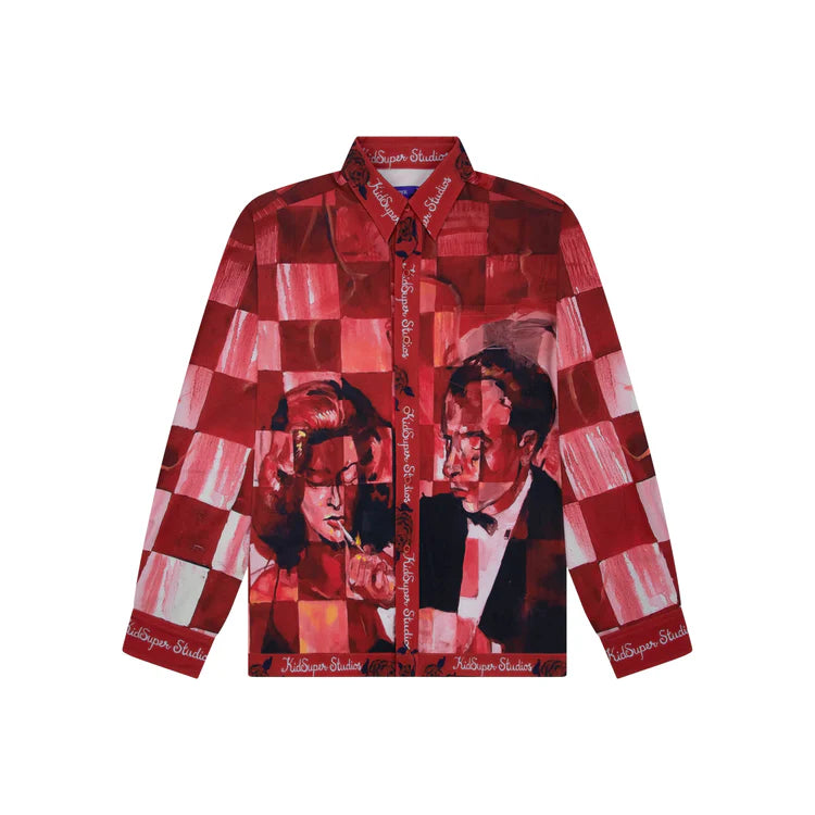 [RED] Strangers In the Night Button Up