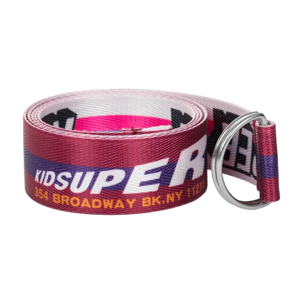 [Red/White] KidSuper Brand Belt