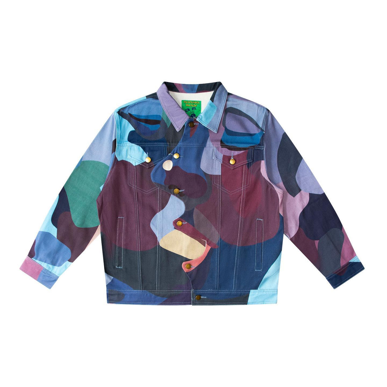 [Blue-Purple] Men's Denim Kissing Jacket