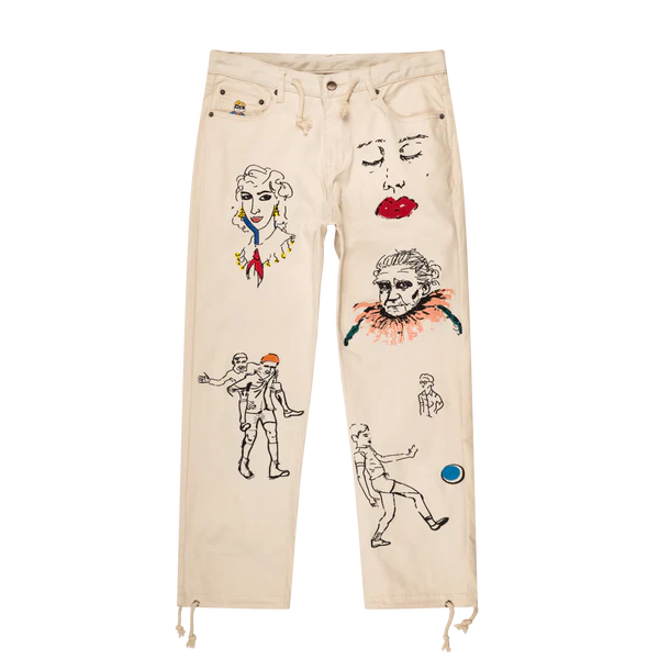 [WHITE] WEDDING ARTWORK PANT