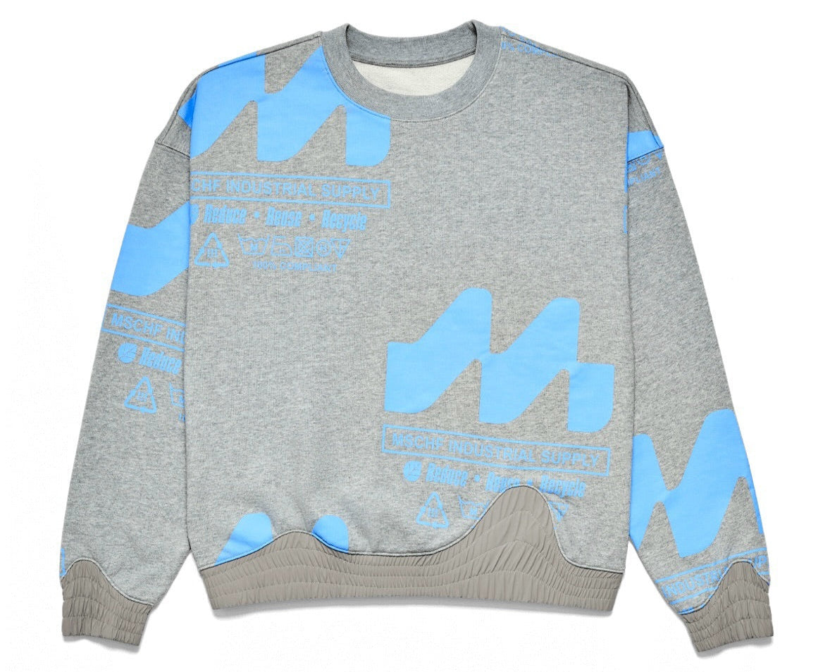 [Grey-Blue]  KIDSUPER X MSCHF UHAUL COLLAB SWEATER