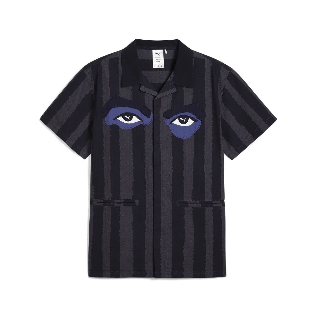 [BLACK/Navy] PUMA X KIDSUPER FACE SEERSUCKER SHIRT