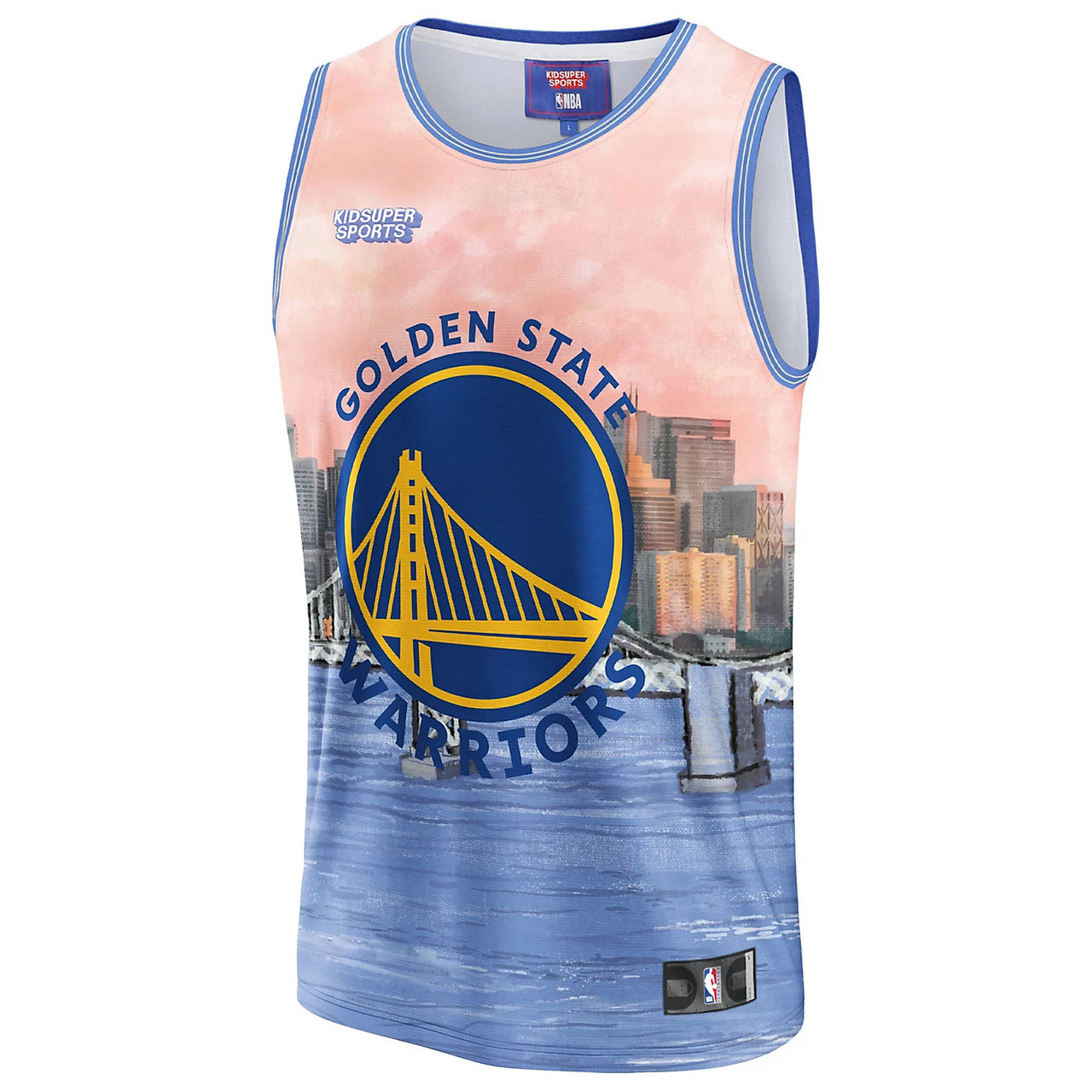 [Multicolor] NBA X KIDSUPER Golden State Warriors Jersey