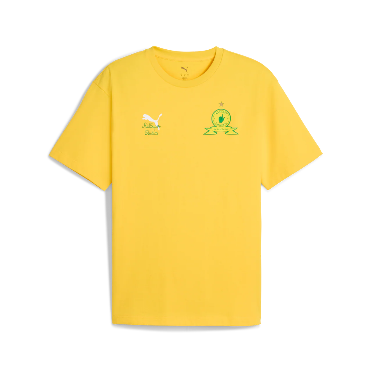 [Yellow/Pelé Yellow-Fast Green] PUMA x KidSuper Mamelodi Sundowns F.C. TEE