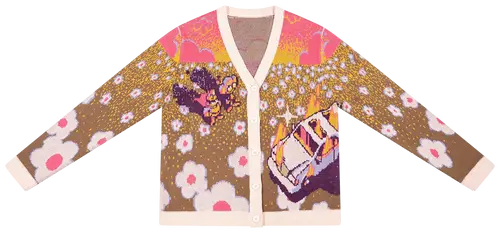 [Multicolor] KidSuper Studios x Rhymezlikedimez Knit Cardigan