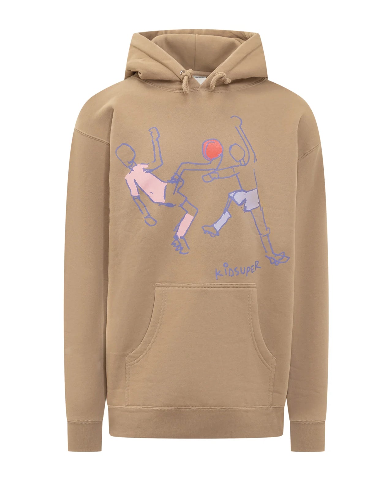 [Brown] Soccer Scene Hoodie
