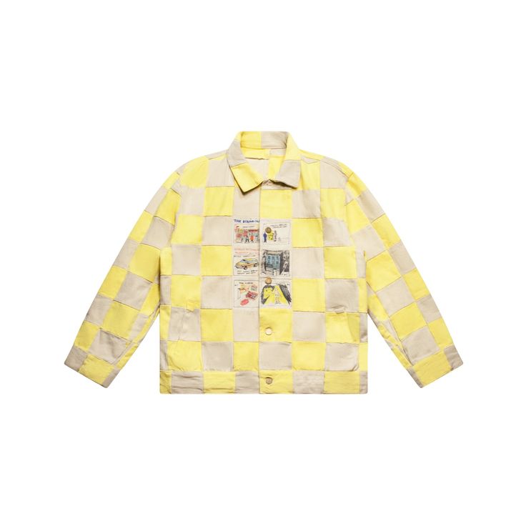 [Yellow] KidSuper Checkered Jacket
