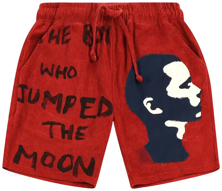 [Red] KidSuper Jumped the Moon Shorts