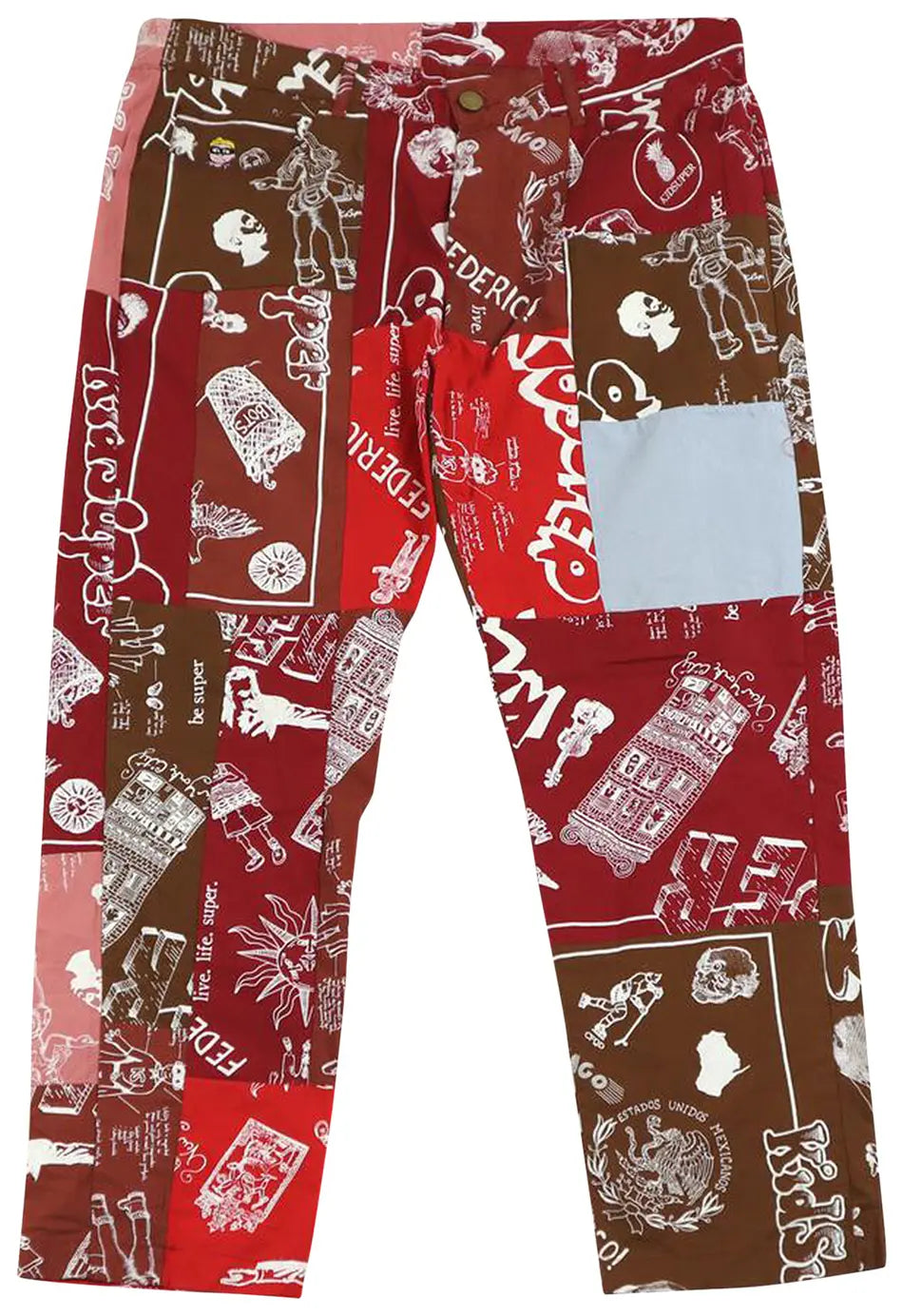 [Red] Super Patchwork Pant