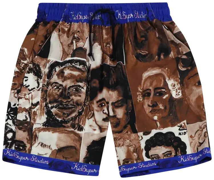 [BROWN/MULTI] Faces Shorts