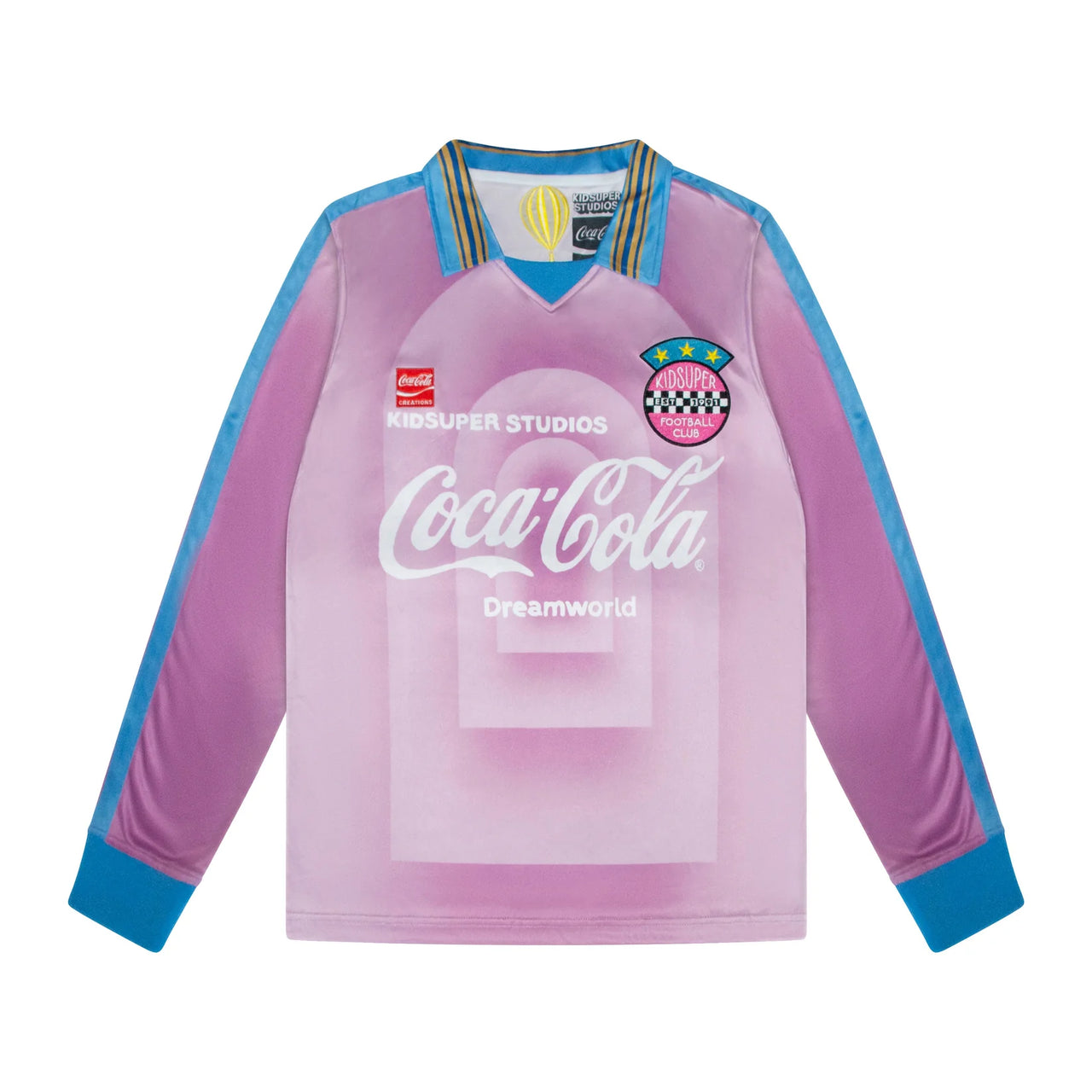 [PINK] KIDSUPER X COCA COLA DREAMWORLD LONG SLEEVE JERSEY
