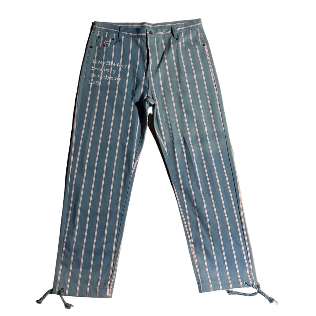 [Blue-Denim] Pinstripe Denim Jeans (no front painted pocket)