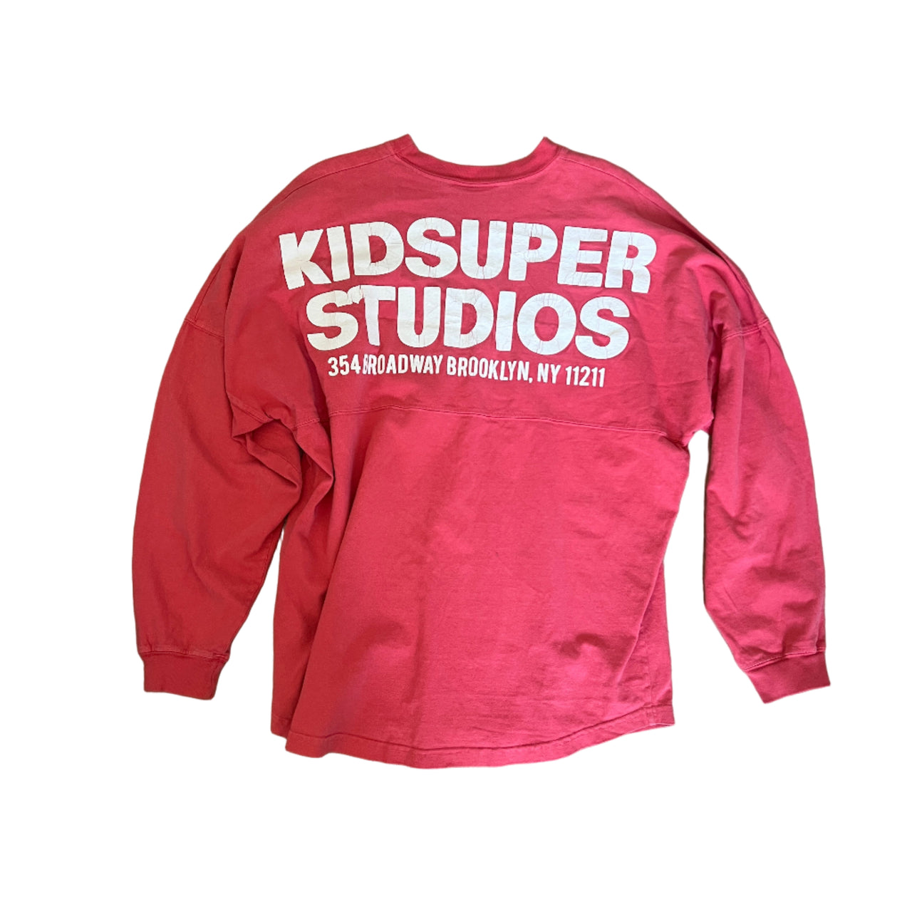 [RED-APRICOT] LONG SLEEVE STUDIO WORK TEE