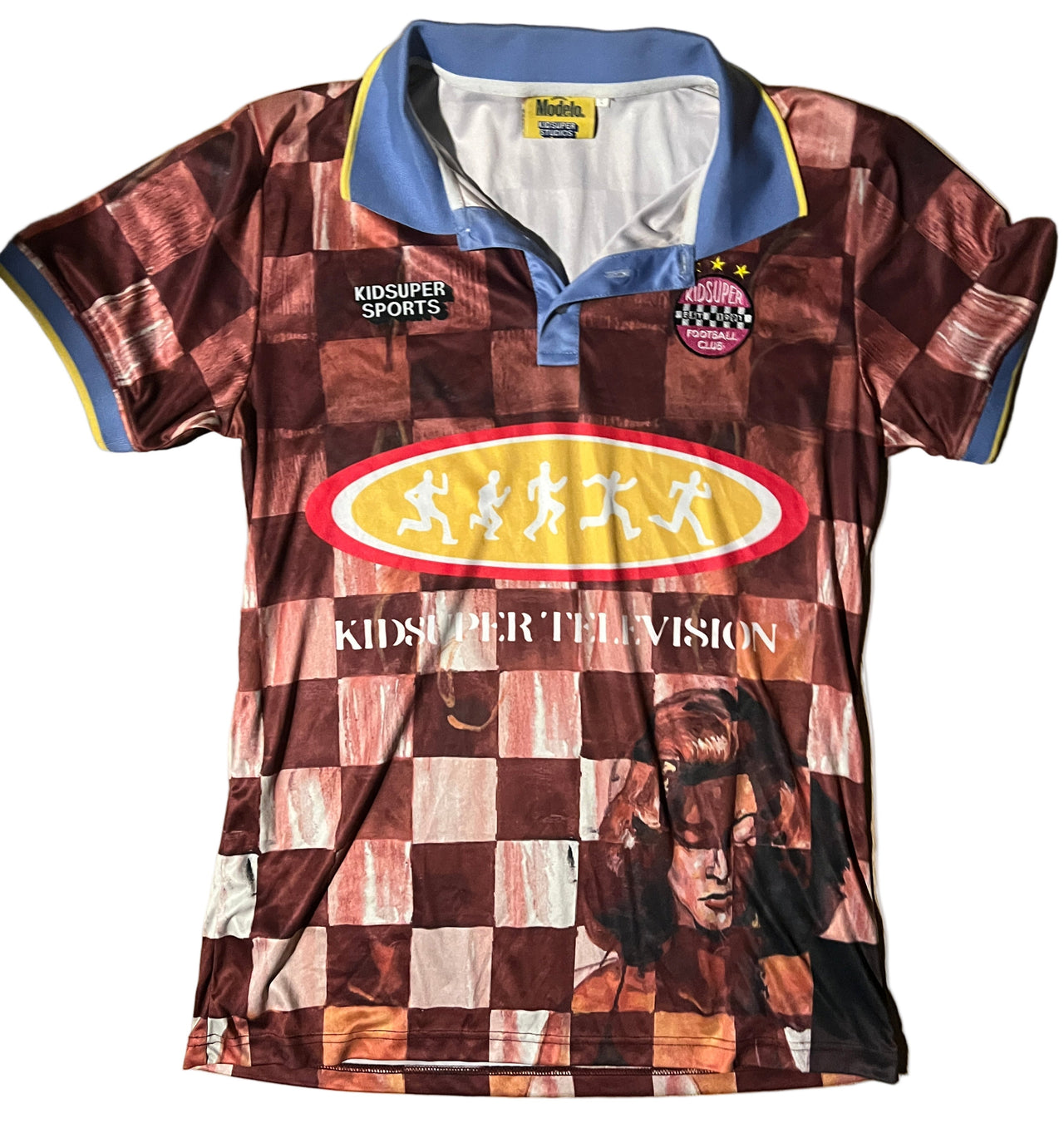 [Red Checkered] Kidsuper x Modelo FC Jersey