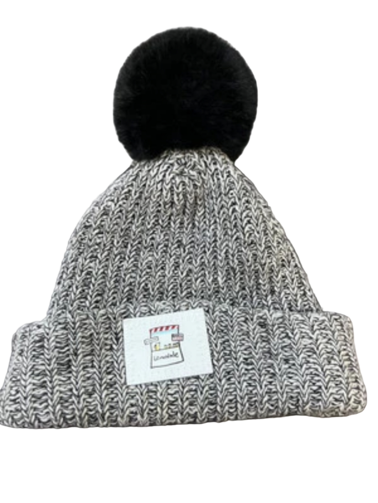 [GREY] KidSuper x Barstool Lemonade Stand Beanie with Poof