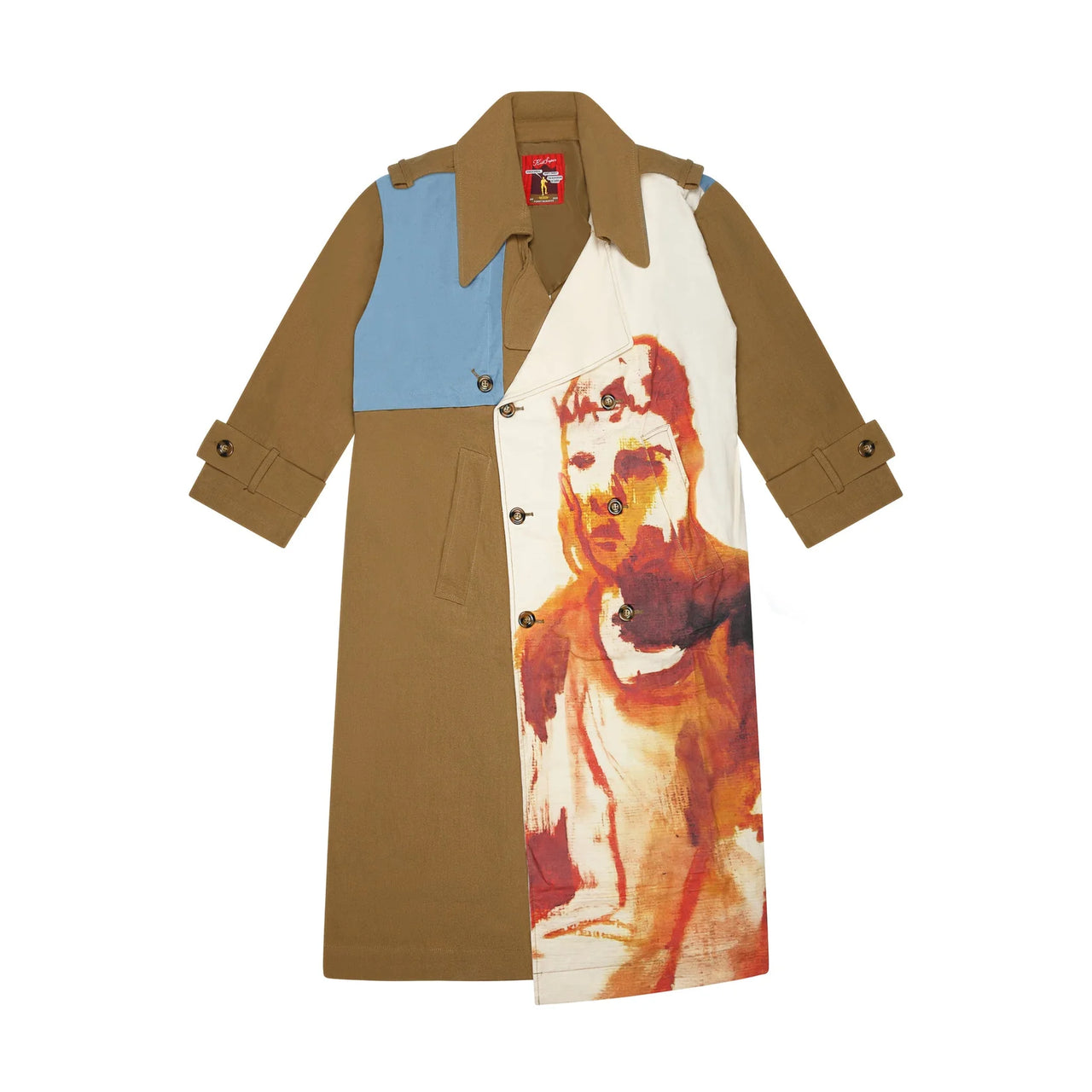 [Brown] PAINTED TRENCH COAT