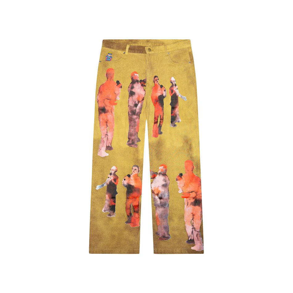 [Yellow-Denim] Performers Distressed Denim Jeans