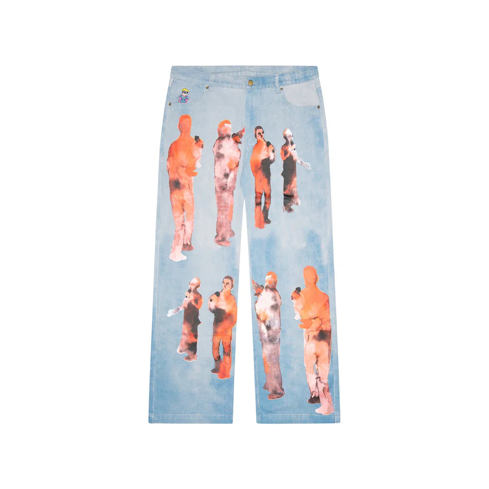 [Blue-Denim] Light Wash Performers Distressed Denim Jeans