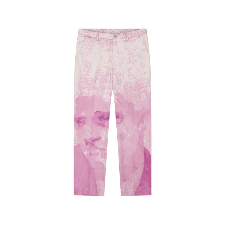 [Pink] Suede Portrait Suit Bottom