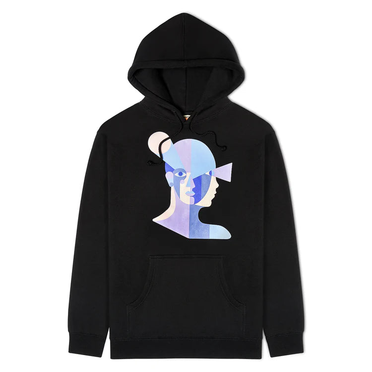 [Black] Bauhaus Face Hoodie