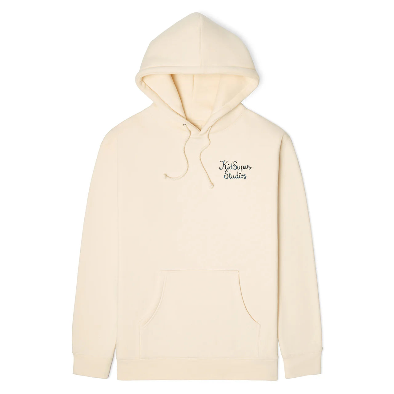 [Cream] Script logo Hoodie