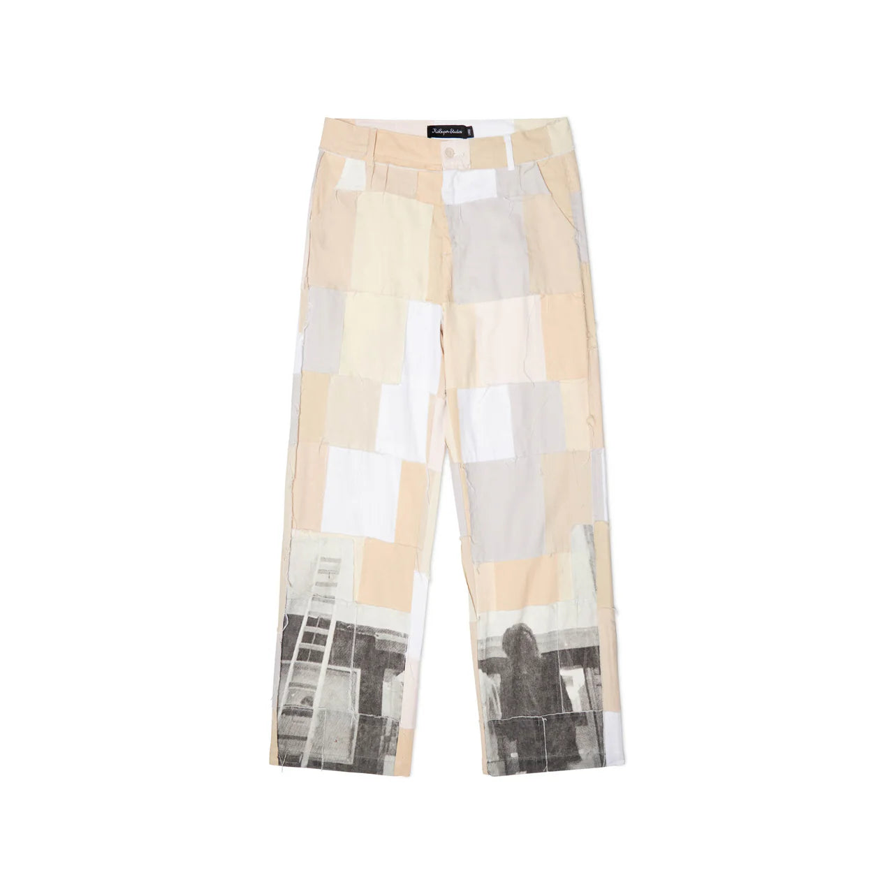 [Cream/Natural] Patchwork Pant
