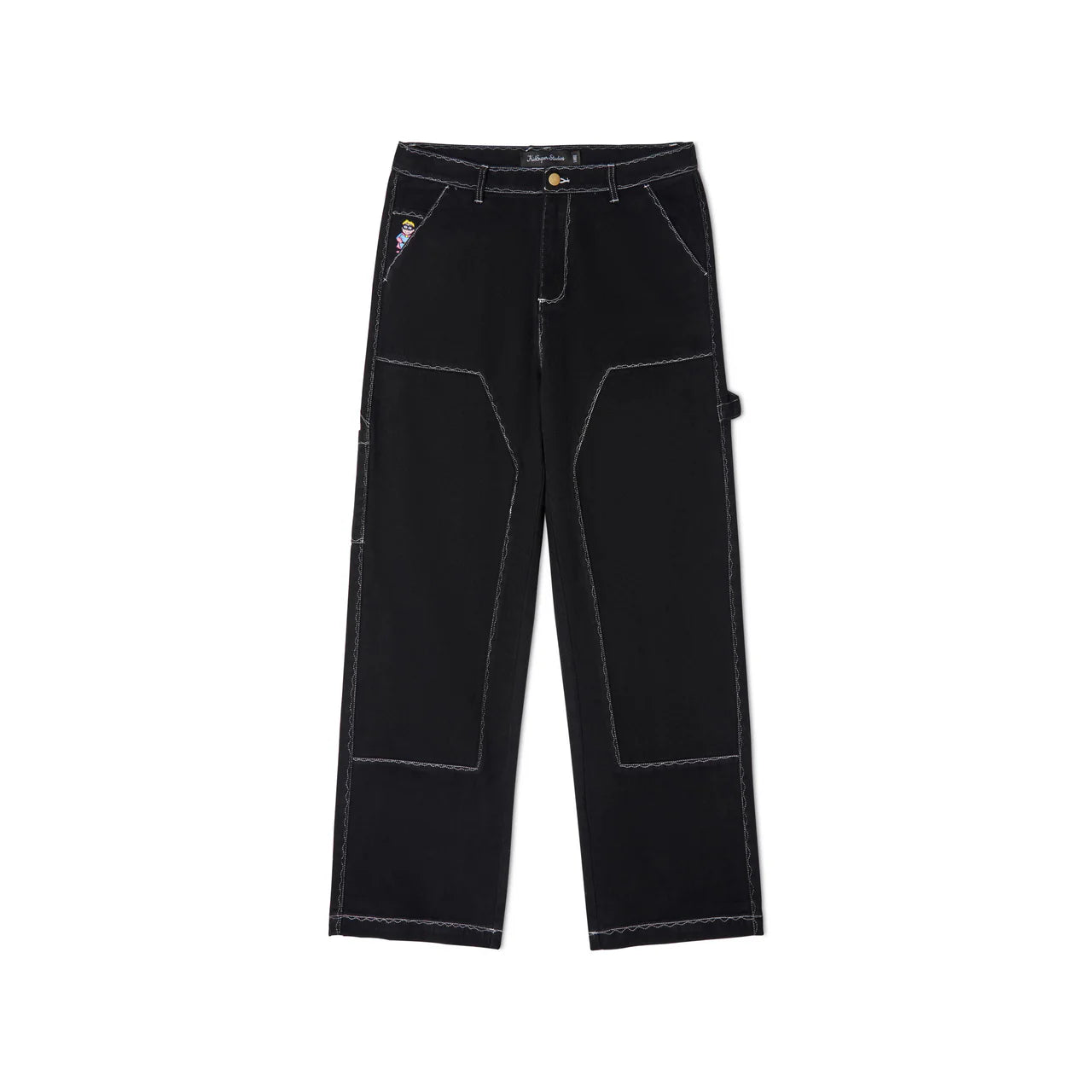 [Black] Messy Stitched Work Pant