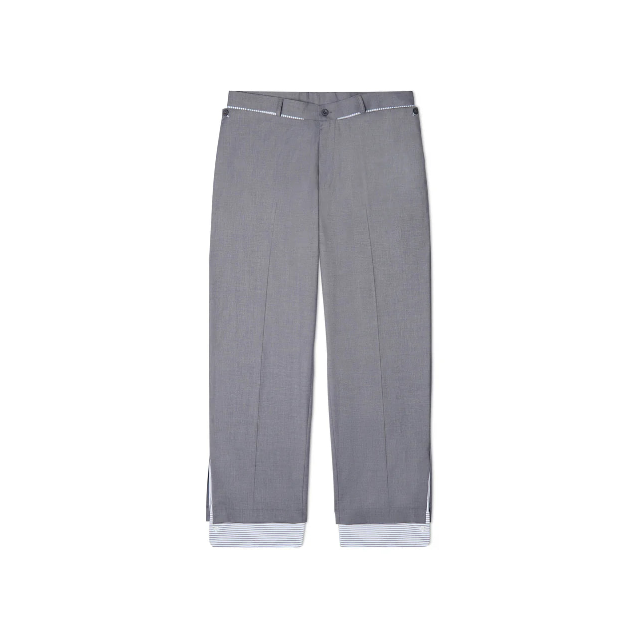[Grey] Cuff Suit Pant