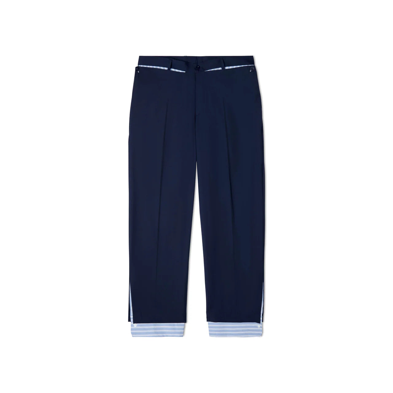 [Blue/Navy] Cuff Suit Pant
