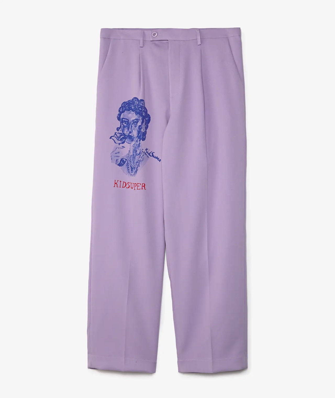 [PURPLE/LIGHT PURPLE] PLEATED PORTRAIT PANT