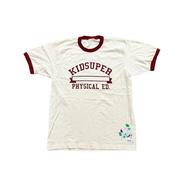 [White-Red] THRiFTCON x KidSuper Tee with Sharpie Marker